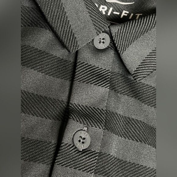 Nike Golf DriFit Striped Polo Shirt Small - Picture 2 of 8